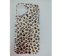 Tawarror Funda para iPhone 17, Estética Retro Patrón Leopard Gepard, Glitzer Bling TPU+PC Híbrido Anti-Golpes y Anti-Huellas Digitales Case, Oro-Marrón