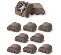TAWBURY Almohadas para reloj, tamaño pequeño, diseñadas para adaptarse a nuestras fundas de reloj de cuero marrón Fraser, paquete de 8 (marrón)