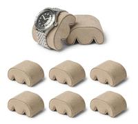 TAWBURY Grove - Pack de 6 cojines para reloj en forma de XS en forma de M, para muñecas de 14 a 17,5 cm, 5 cm de ancho, color beige