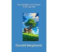 Tax Checklist 2 for Teacher 4"x8" and 100