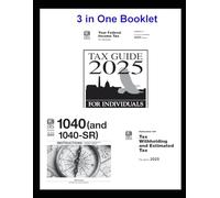 Tax Guide 2025 For Individuals - 1040 and 1040SR Instructions - Publication 505 Tax Withholding and Estimated Tax: For use in 2025