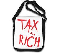 Tax The Rich - Bolso de hombro, color blanco, White, Talla única