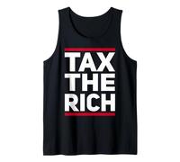 Tax The Rich Design Lema Alemania Capitalismo Política Camiseta sin Mangas