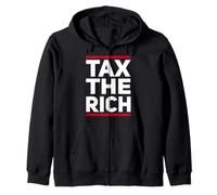 Tax The Rich Design Lema Alemania Capitalismo Política Sudadera con Capucha