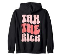 Tax The Rich Retro Wavy Sudadera con Capucha