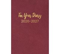 Tax Year 2026-2027: A5 April to April Tax Year Diary 2026-2027 Week to View, Income and Expenses Tracker for Small Business & Self Employed | Red