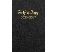Tax Year 2026-2027: A5 April to April Tax Year Diary 2026-2027 Week to View, Income and Expenses Tracker for Small Business & Self Employed | Black