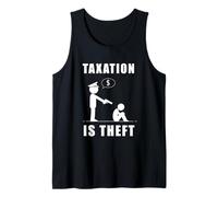 Taxation Is Theft Anti-Government Statement Camiseta sin Mangas