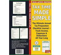 TaxChecklist_KDP_PremiumColor_8x5x11: The Ultimate Annual Tax Preparation Checklist Journal - Track Income, Expenses & Deductions All Year Long