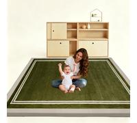 Taxestmy 2cm Alfombra Bebe Acolchada 80 x 180 cm Antideslizante, Tapete Bebes con Superficie de Franela, Tapete Actividades de Interior, Alfombras Juegos Bebes Fáciles de Limpiar