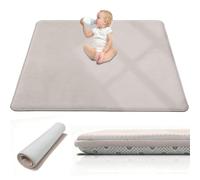 Taxestmy Alfombra Antideslizante para Gatear para bebé 70 x 130 cm Crema