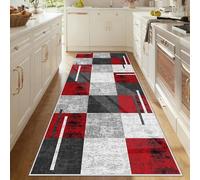 Taxestmy Alfombra Larga para Pasillo Felpudo Entrada Casa Alfombra 50 x 150 cm Habitacion Lavables en Lavadora Antideslizante Alfombras de Cama Cocina Carpet Pelo Corto Rug
