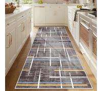 Taxestmy Alfombra Larga para Pasillo Felpudo Entrada Casa Alfombra 50 x 450 cm Habitacion Lavables en Lavadora Antideslizante Alfombras de Cama Cocina Carpet Pelo Corto Rug