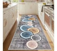 Taxestmy Alfombra Larga para Pasillo Felpudo Entrada Casa Alfombra 50 x 90 cm Habitacion Lavables en Lavadora Antideslizante Alfombras de Cama Cocina Carpet Pelo Corto Rug