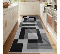 Taxestmy Alfombra Pasillo 50 x 200 cm Cocina Lavables en Lavadora Antideslizante Alfombras Habitacion Pie de Cama Dormitorio Comedor Carpet Pelo Corto Rug