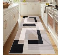 Taxestmy Alfombra Pasillo 50 x 280 cm Cocina Lavables en Lavadora Antideslizante Alfombras Habitacion Pie de Cama Dormitorio Comedor Carpet Pelo Corto Rug