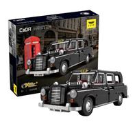 Taxi londinense CaDA LEVC, taxi negro, escala 1:12, maqueta de ladrillos, para mayores de 8 años, 1871