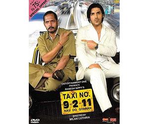 Taxi No 9 2 11: A Frustrated Acidic Taxi Driver is Pitted Against an Equally Caustic Man, Heir to a Multimillion Rupee Legacy (Comedy Hindi Film DVD with English Subtitles) (Taxi No Nau Do Gyarah)