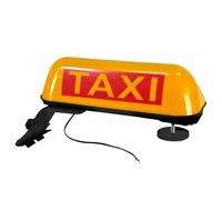 Taxi Signs for Cars - 12V LED Roof Top Light Magnetic Lamp | Bright Illuminated Display Signage for Rideshare, Ride Hailing, Delivery Vehicles, Airport Shuttle, Private Hire, Service Drivers