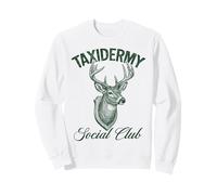 Taxidermia Social Club Vintage Ciervo Cuernos Buck Head Sudadera