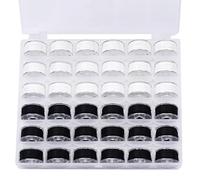 TAXIFANW Juego de Hilos de Coser，36 Pcs Hilo de Coser Colorido Hilo Coser Maquina Hilo para máquina de Coser，para Bordado Tejido, Costura a Mano, Maquina Coser (Negro y Blanco)