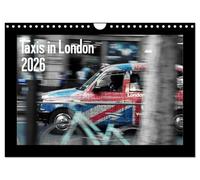 Taxis in London / UK-Version (Wall Calendar 2026 DIN A4 landscape), CALVENDO 12 Month Wall Calendar: The cult cars of the British metropolis