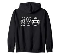 Taxista Paz Amor Taxi Sudadera con Capucha