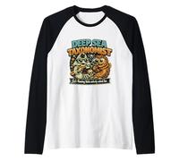 TAXONOMISTA del MAR Profundo | Parodia científica Divertida del identificador de la Mancha Camiseta Manga Raglan