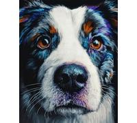 Taxpy Diy Cuentas Para Bordar Retrato De Perro Kit De Bordado Con Cuentas Para Punto De Cruz,Bordado Artesanal 60x80cm