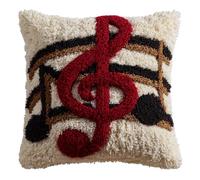 Taxpy Kit De Cojín De Con Gancho De Pestillo,Símbolos Musicales Juego De Bordado De Alfombras,Patrón De Lona De Ganchillo,Manualidades Para,Adultos Y Principiantes,17 X 17 Pulgadas