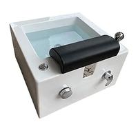 TAXXII Bañera portátil para pedicura con función de Masaje, Lavabo acrílico para champú, Ideal para el hogar y Salones de Belleza. Mejora la relajación y el Cuidado de los pies.