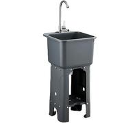 TAXXII Fregadero de Acero Inoxidable, Unidad de Cocina portátil para Exteriores, Independiente, Comercial para Gar Gray Sin