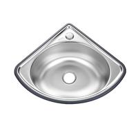TAXXII Fregaderos de Acero Inoxidable, fregaderos de Cocina con Soportes, grifos de Pared Independientes para Agua fría y Caliente, fregaderos de un Solo Seno, Almohadillas insonorizantes
