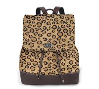 TAyang Mochila de piel sintética con estampado de leopardo salvaje para mujer, divertida, ligera, para uso diario, elegante