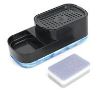 TayBong Dispensador de Jabón con Portaesponja y Bomba Integrada - Dosificación Precisa con una Mano, Material PP+Pet Resistente para Cocina, Fregadero y Baño