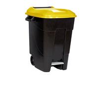 Tayg 421013 Eco - Contenedor de Residuos Eco con Pedal, color Amarillo, 100 L