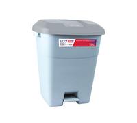 Tayg 434068 - Contenedor de residuos con Pedal, Base Gris y Tapa Gris, 50 litros