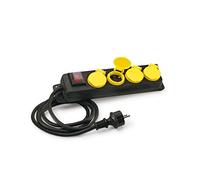 Tayg - Base múltiple 4 bases 2P+T cable goma (IP-44)