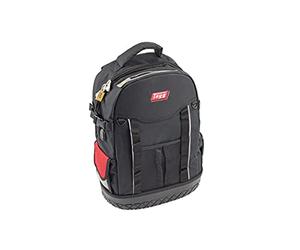 Tayg BP20 Mochila portaherramientas, Negro y detalles Rojos