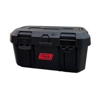 Tayg Caja Herramientas 46 Negra - Estuche y Bandeja Interior Extraíbles, Cierres Metálicos en Acero, Asa Grande, Soporta hasta 120 kg, Caja Herramientas Vacia Polipropileno, 500 x 279 x 254 mm