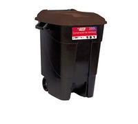 Tayg Eco - Contenedor de residuos 100 litros con base negra y tapa marrón
