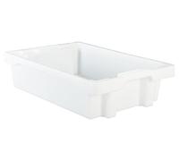 Tayg Euro-Caja para almacen y Transporte, Transparente, 600 x 400 x 150 mm.