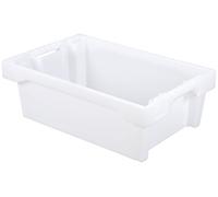 Tayg Euro-Caja para almacen y Transporte, Transparente, 600 x 400 x 200 mm.