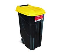 Tayg Tapa Amarilla Contenedor de residuos 80 litros con Base Negra (432019)