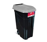 Tayg Tapa Gris Contenedor de residuos 80 litros con Base Negra