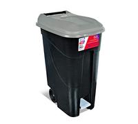 Tayg Tapa Gris Contenedor de residuos 80 litros con Pedal, Base Negra (433009)