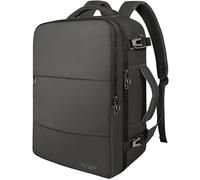 Taygeer Mochila Viaje 55x35x25, Mochila Viaje Cabina Avion Grande 50L Equipaje de Mano Gran Capacidad para 18.4 Portatil con Puerto USB y Bolsa Zapatos Travel Backpack para Viajes, Negocios, Gris