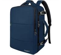 Taygeer Mochila Viaje Cabina Avion 40x30x20, Mochila Avion 40x30x20 Portatil con Puerto de Carga USB Equipaje de Mano Peso Ligero Compatible con Ryanair, Wizzair, Vueling, Eurowings, Azul Oscuro
