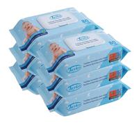 Tayko Toallitas ultrasuaves, 480 Toallitas para Bebé con Aloe Vera e Hipoalergénicas, Sin Alcohol y con Tapa Rígida, Toallitas Húmedas para Piel Sensible (6 paquetes de 80 unidades)