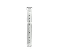 Taylor 2700N ClearVu Rain Gauge with Post Mounting Bracket, Measure and Monitor Precipitation, Easy to Read for Backyard, Patio, Garden, and Lawn, 5-inch, Clear